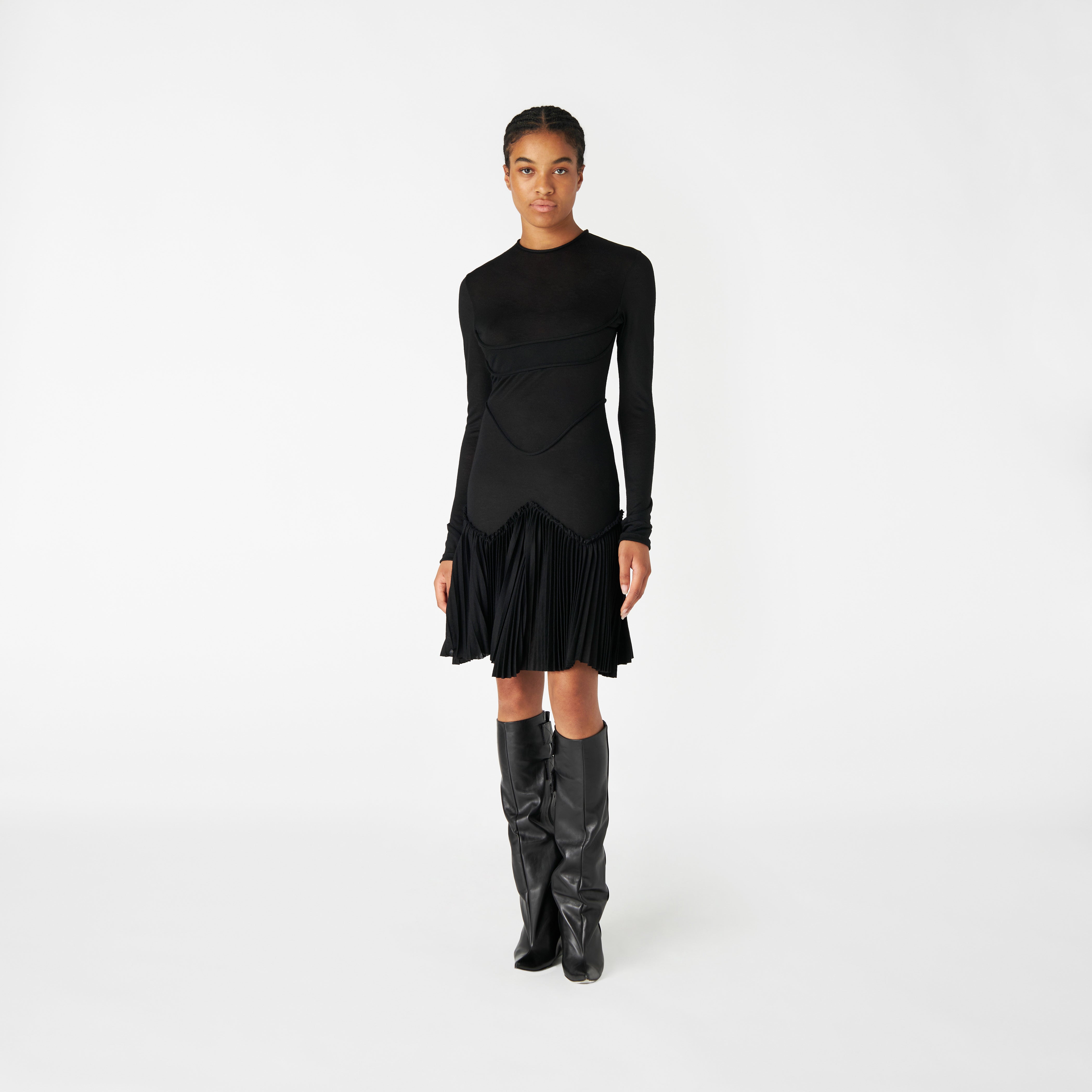 Nostalgic Siren Dress black | Lara Chamandi