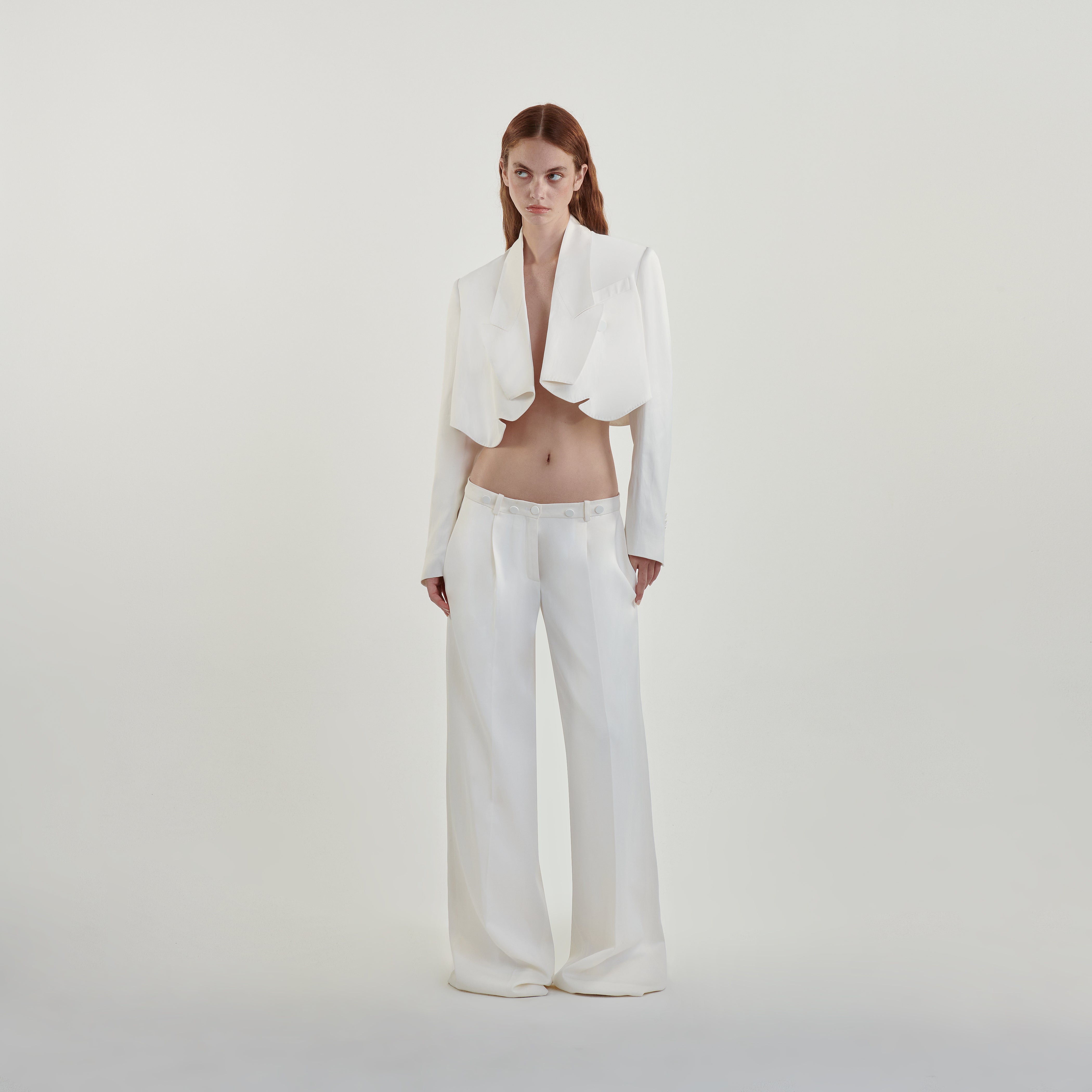 Soul Trousers in white | Lara Chamandi