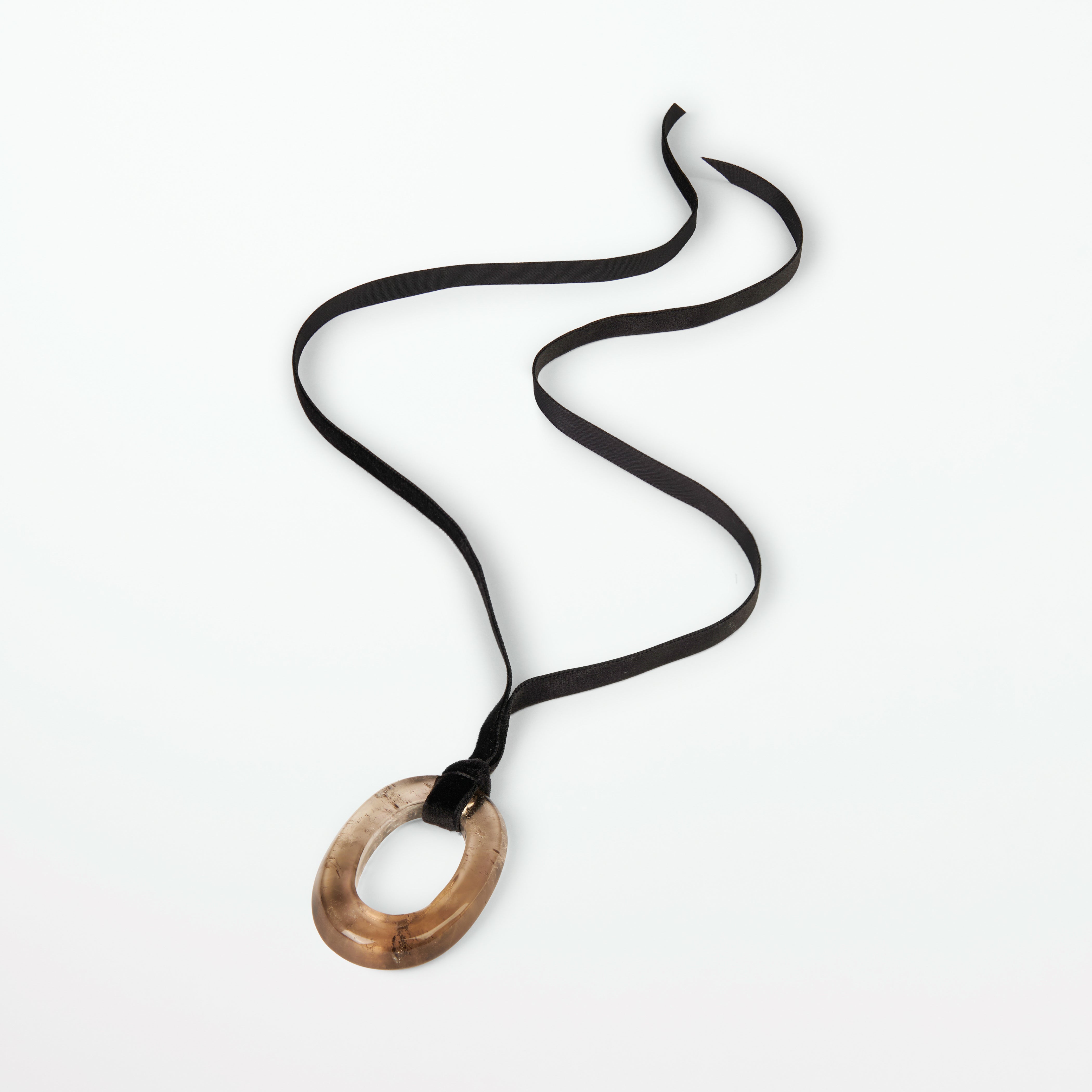Lucky Quartz Necklace in smoky | Lara Chamandi